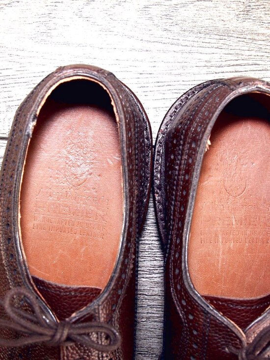 * NIB * $395 Allen Edmonds BROADSTREET Premier 7 D Brn Grain * add $15 new Trees main image 7